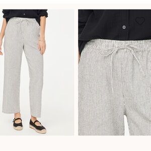 J. Crew drawstring linen blend pants